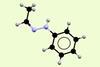 An image showing the structure of acetaldehyde phenylhydrazone