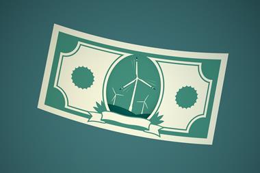 An image showing a money bill with a windmill on it