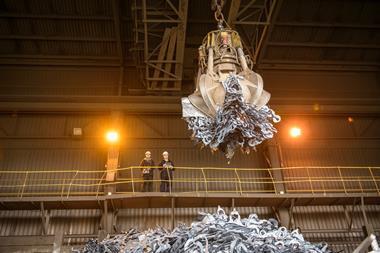 An image showing a stel recycling facility