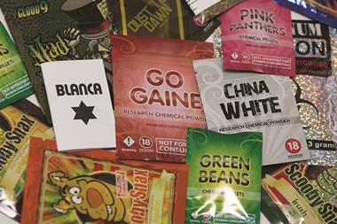 A selection of legal high packets in the UK