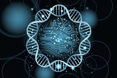 An image showing the concept of DNA computing