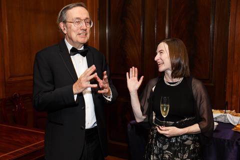 Robert Crabtree and Melanie Sandford at black tie event